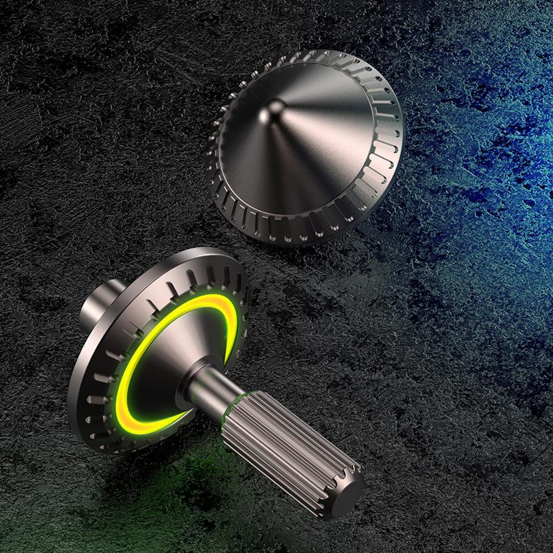 

R188 Bearing Fingertip Gyro Toys New Cool Glow-in-the-dark Spinning Metal Finger Gyro Toys Kids Stress Relief Toys