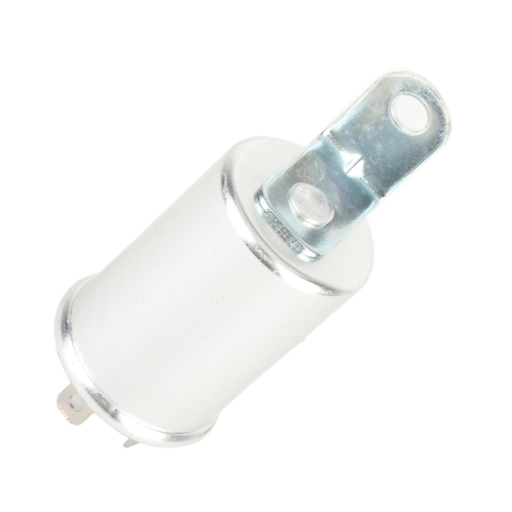 Akozon Auto Blinker Relais Einheit 3 Pin 502096 Wasserdichte Aluminiumlegierung Auto Relais für Fiat Jaguar Lotus Silber
