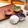 Set of 8 creatively painted ceramic condiment dishes  Japanese-style trendy snack dishes  exquisite dipping sauce dishes