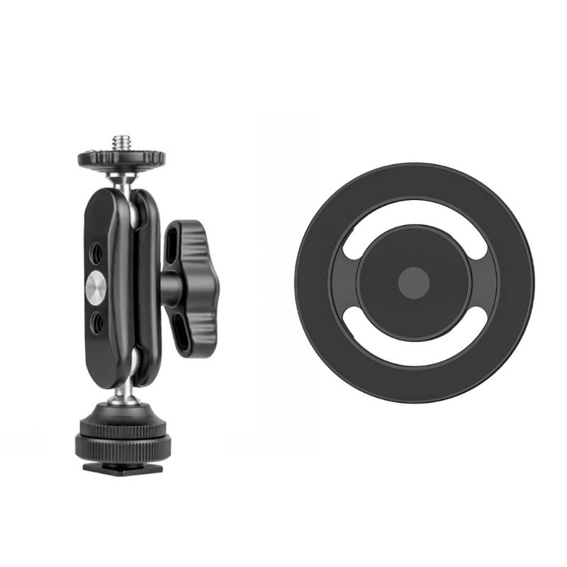 

Strong Phone Holder with Standard Screw & Shoe Attachment Rotating Phone Stand Simple Installation for Camera Stands 1
