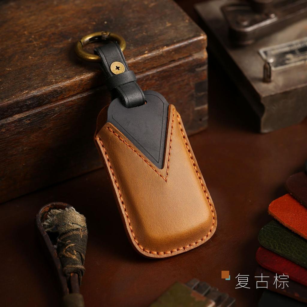 Leather Car Key Cover Protector Case for Honda Accord SPIRIOR Odyssey Civic Crv Crosstour Genuine Fit Shuttle Freed Spike Hybrid