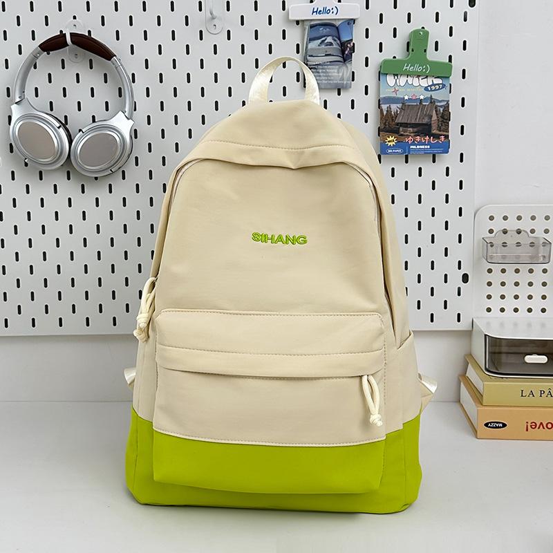 Korean version of small fresh backpack fashionable large capacity high value backpack lightweight boys and girls junior high school student schoolbag