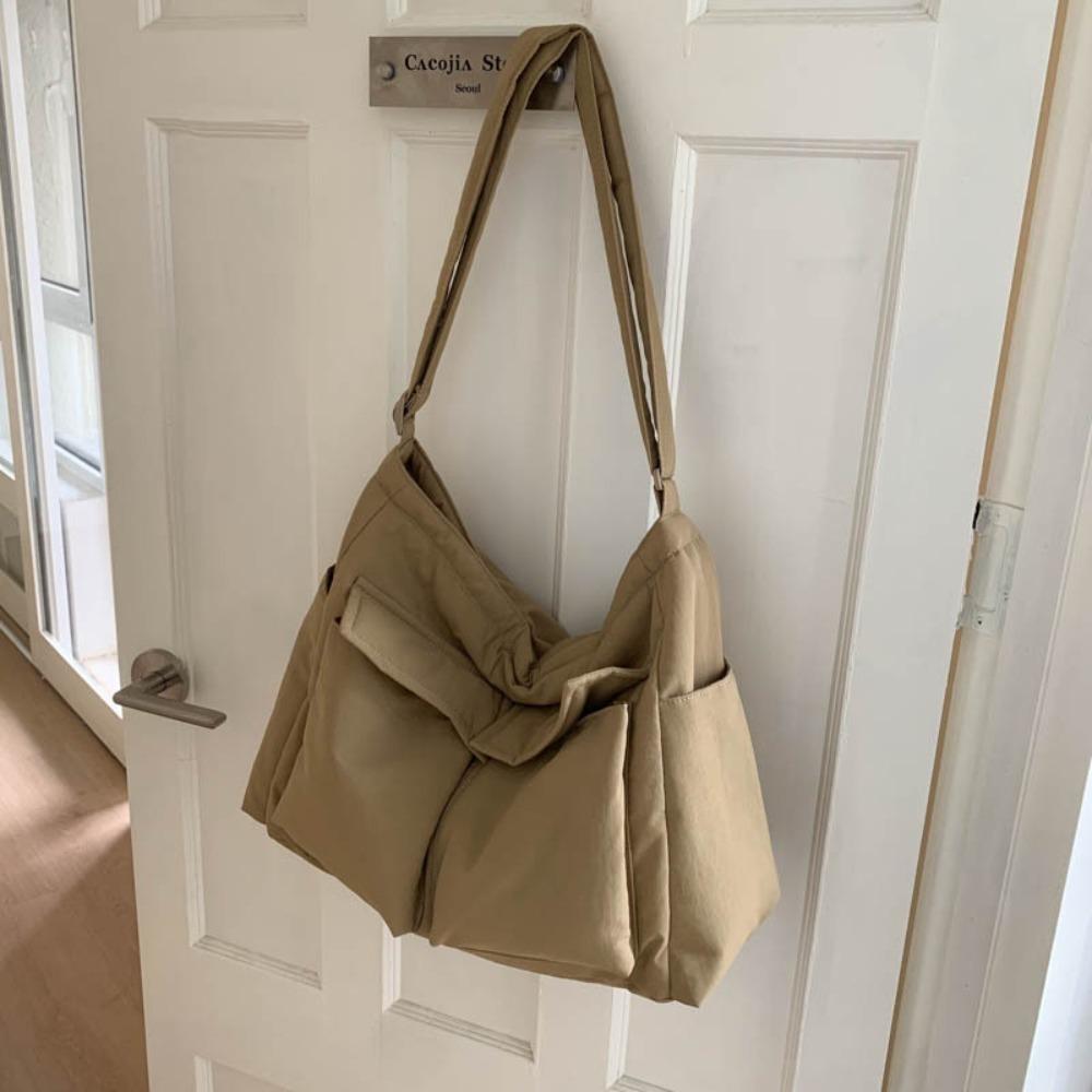 

Харадзюку Нейлоновая Сумка Через Плечо Большая Вместимость Холщовая Сумка Мессенджер Тренд Мужская Сумка Через Плечо Мужская хаки