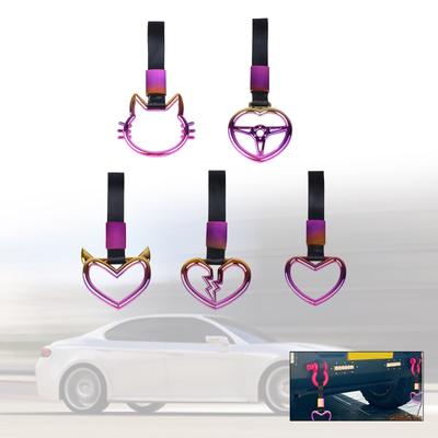 Handle Subway Rings Train Bus Handle Hand Strap Drift Charm Strap  Drift Warning Ring for Car Rear Bumper Supplies