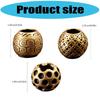Copper DIY Jewelry Findings Spacer Beads With Oversized Holes For Easy Threading Crafting Supplies Cord Connectors