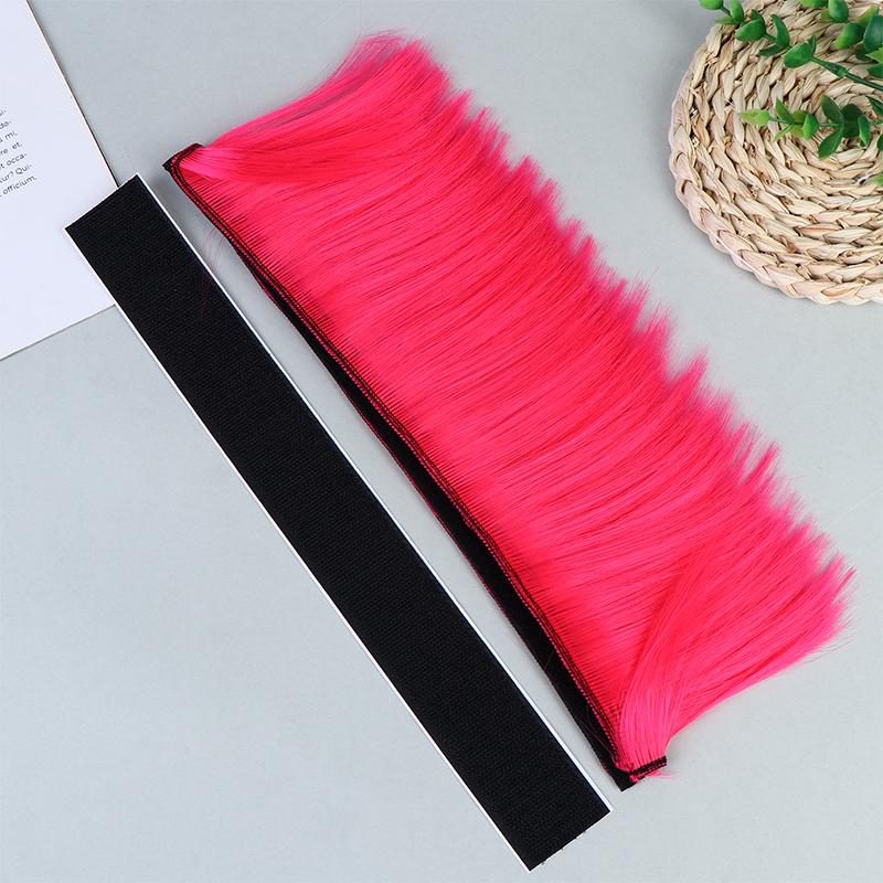 Punk Mohawk Synthetic Wigs Colorful Helmet Decorations For Motorcycle Bicycle Accessories Reusable Hair Stylish Riders