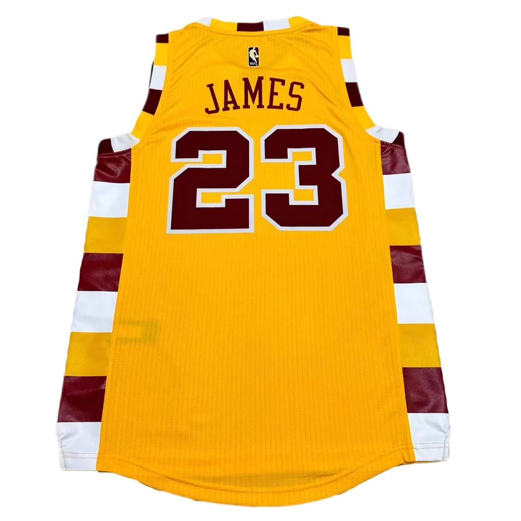 Adidas X NBA Collaboration LeBron Cavaliers Simple Comfortable Fashion Sleeveless Basketball Jersey Unisex Jersey Yellow 7412A-3CR-K92581