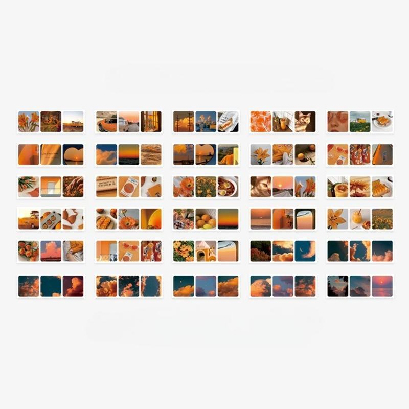 30pcs/pack 90patterns/pack Ins Material Stickers Book Scrapbooking Junk Journal Creative Stationery DIY Deco Stickers