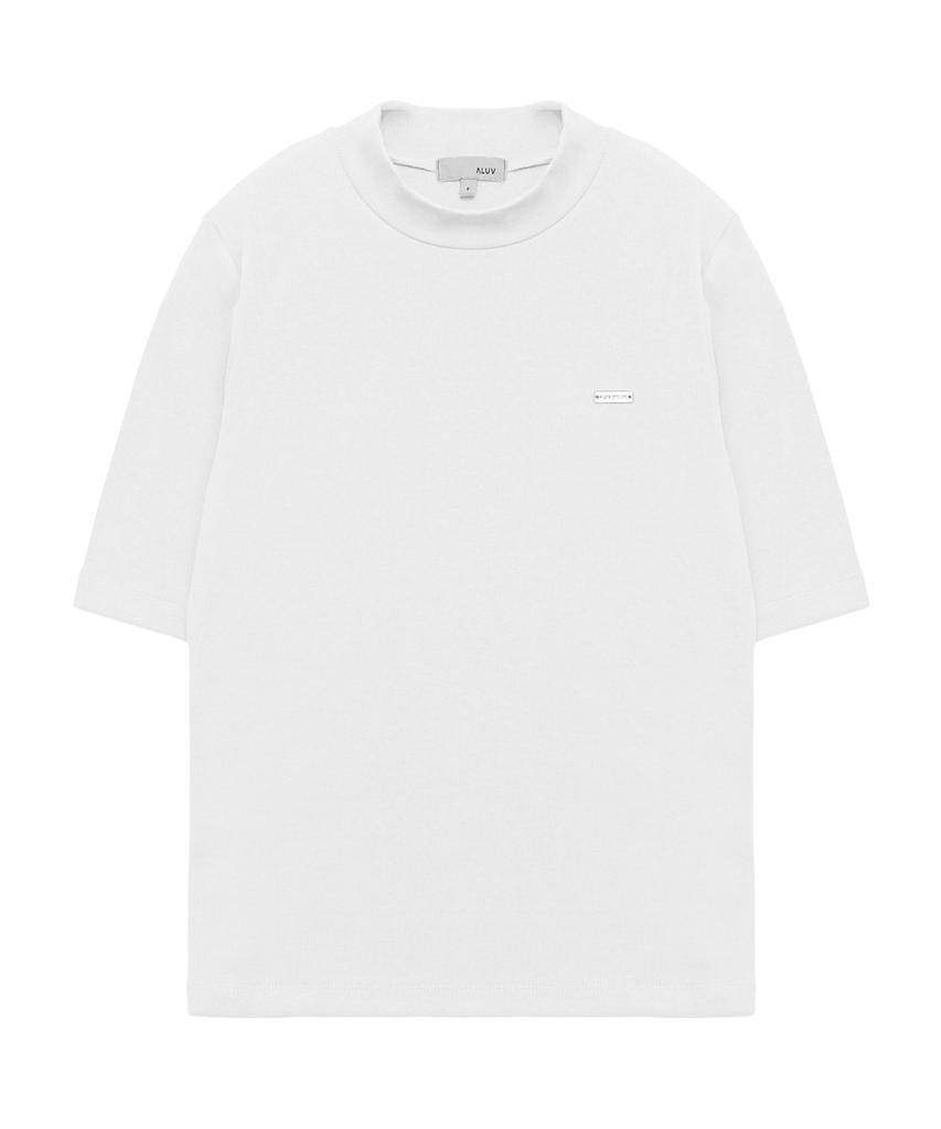 Eilubeu Half Sleeve Modal Ribbed Tee Aqits001D (A Type)