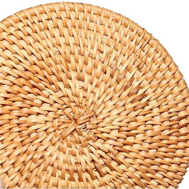 A84E-20 Pcs Rattan Trivets For Hot Dishes-Insulated Hot Pads,Durable Pot Holder For Table,Heat Resistant Mats For Kitchen