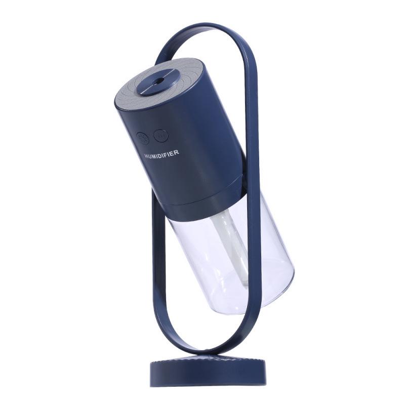 USB Projector Lamp Humidifier: 360° Rotating Silent Mist Aromatherapy, Portable for Car or Desktop. темно-синий