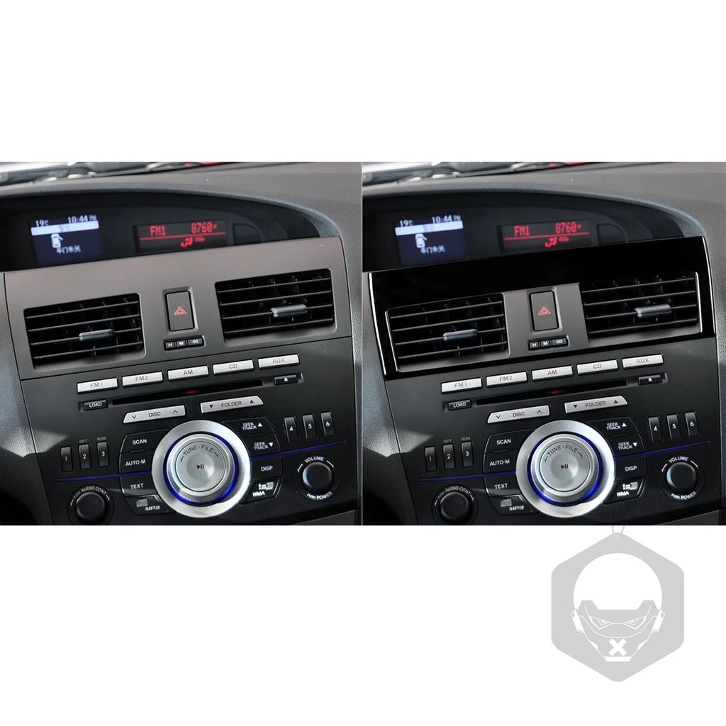 For Mazda 3 Axela 2010-2013 Speed 3 Accessories Car Plastic Black Interior Central Air Outlet Trim Sticker Decoration