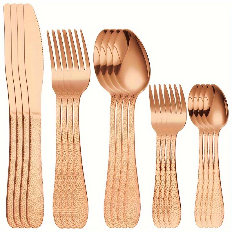 20pcs/set Stainless Steel Western Cutlery Set, With Snakeskin Handle, For Home Restaurant Hotel Party Wedding, Flatware Set
