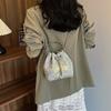 Hand Carry Embroidery Bag Women's Summer New Embroidery Fashion Bucket Bag Versatile Messenger Bag