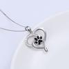 Necklace, Cute Cat Claw Glue Love Pendant, Hollow Heart-Shaped Footprint Hanging Necklace For Women
