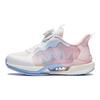 Anta Kids Wind Chaser 6.0 Test Shock Absorption Wear Resistant Low Top Running Shoes Kids sneaker White Pink Blue 322429901-4