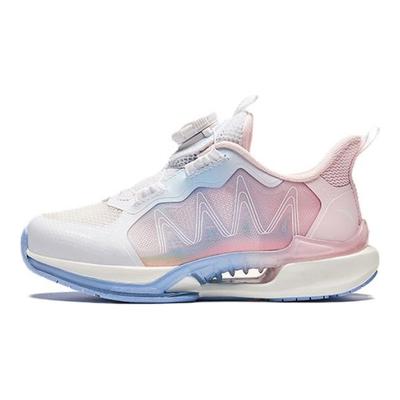 Kids Wind Chaser 6.0 Test Shock Absorption Wear Resistant Low Top Running Shoes Kids Sneaker White Pink Blue 322429901-4