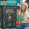 Sarcastic Raccoon Advent Calendar 2025 24 Days Christmas Countdown Calendars with 24