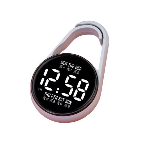 Examination Keychain Digital Watch Pocket LED Touch Watch Portable Clip-On Watch for Belt Backpack Students School Exams