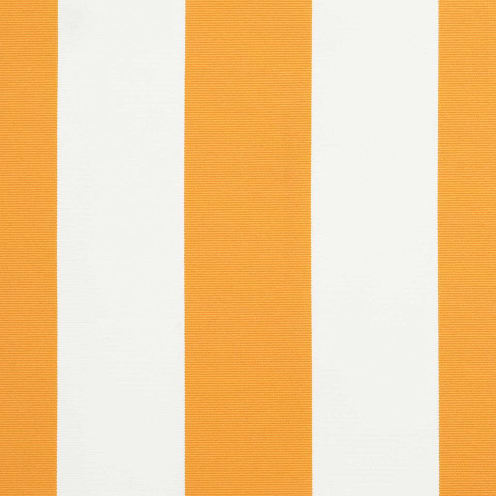Yellow and White Retractable Awning Frame 350 x 200 cm