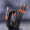 3 In 2 240W Fast Charge Cable Micro USB TypeC Mobile Phone Data Cable For iPhone Huawei OPPO Xiaomi Redmi Samsung Charging Cable