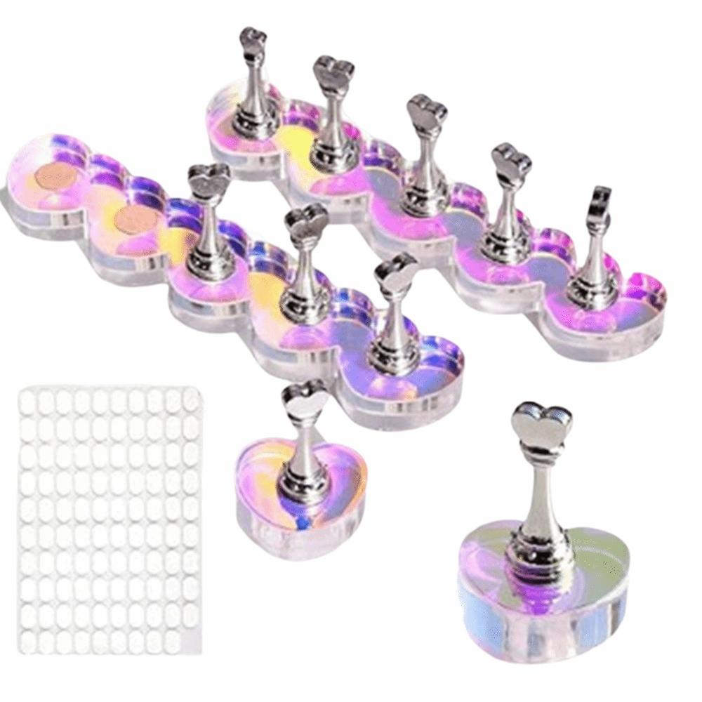 Magnetic Base Nail Holder 10 Nail Holders Nail Art Practice Holder Nail Stand  Nail Display