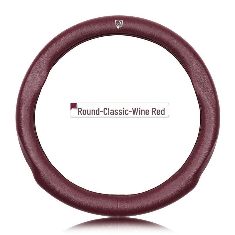 Genuine Leather Steering Wheel Cover for Baojun 730, 510, 530, 310W, 360, 560, 630