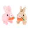 1Pcs Electronic Plush Bunny Toy Interactive Simulated Rabbit Doll Non-Toxic Soft Material for Kids Easter Birthday Party Favor