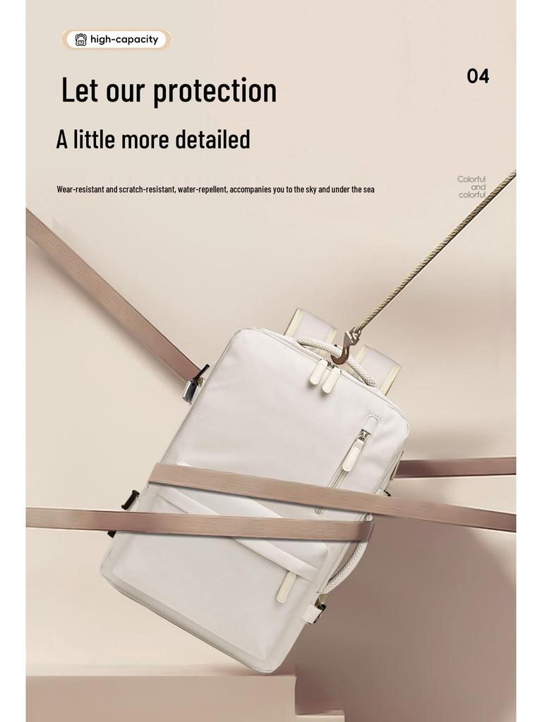 Expandable 180° Multi-layer Casual Backpack with Large Capacity and Logo Option