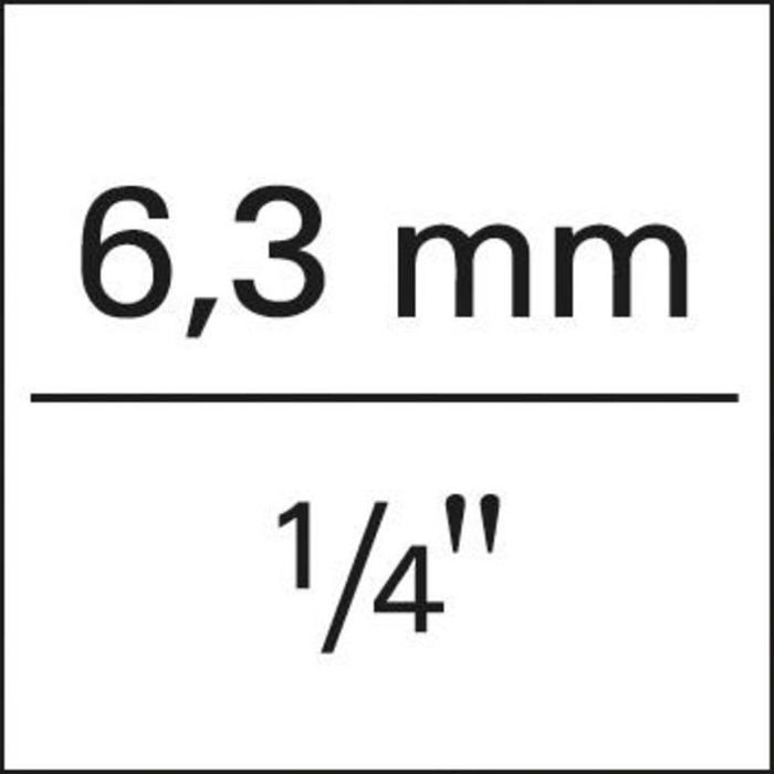 Porte-embouts avec mandrin de serrage rapide 1/4'', Long. : 37 mm