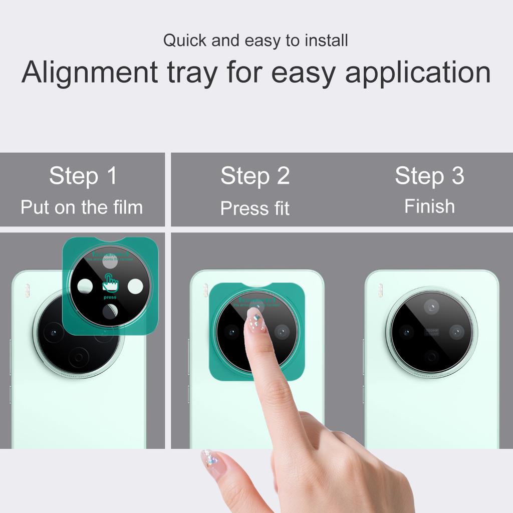 For Vivo Y500 Pro 5G Glass IMAK High Definition Glass Lens Film Self-positioning Version Black Version