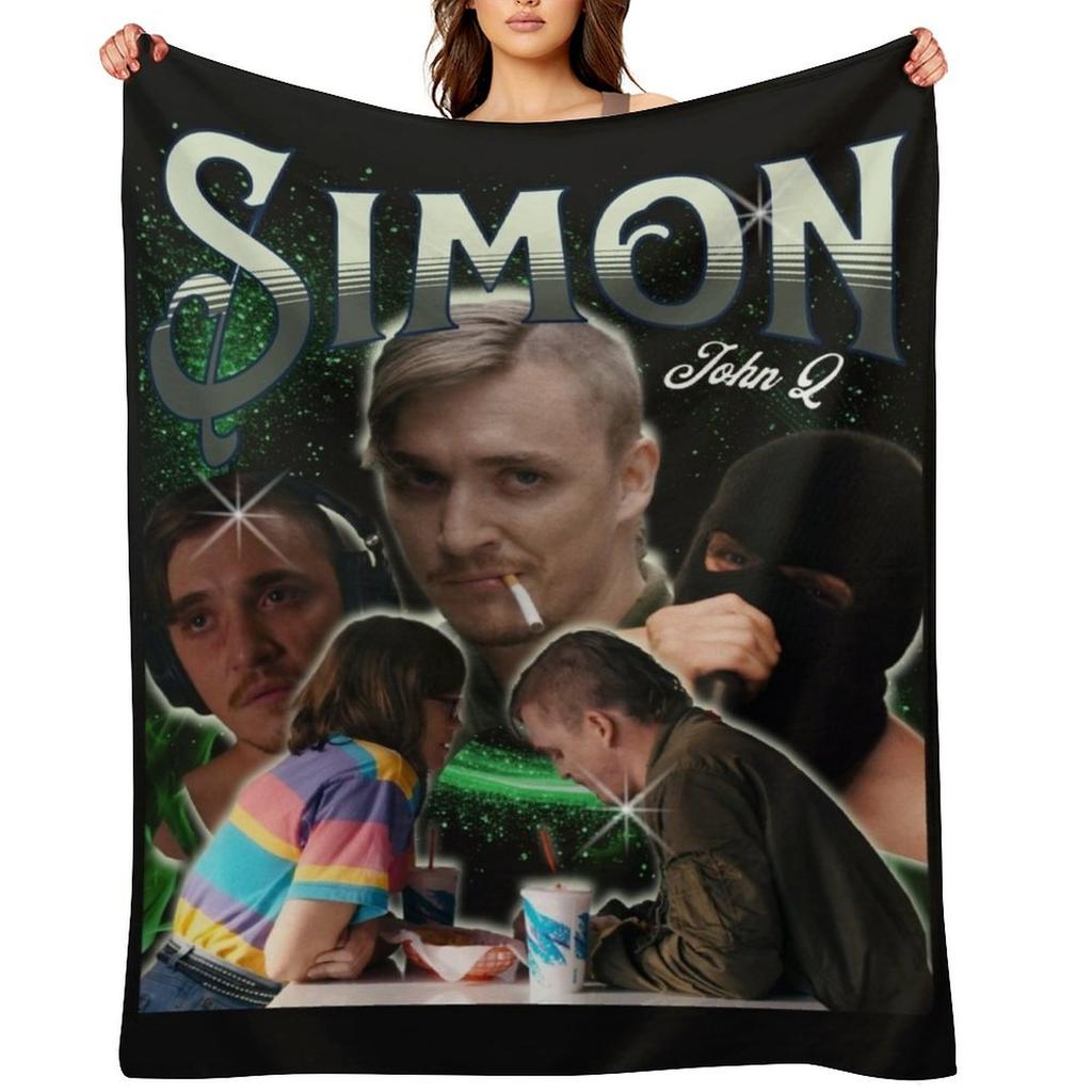 Simon a??Dinner in Americaa?? Retro Tee. Throw Blanket Soft Beds Comforter Heavy Retros Blankets