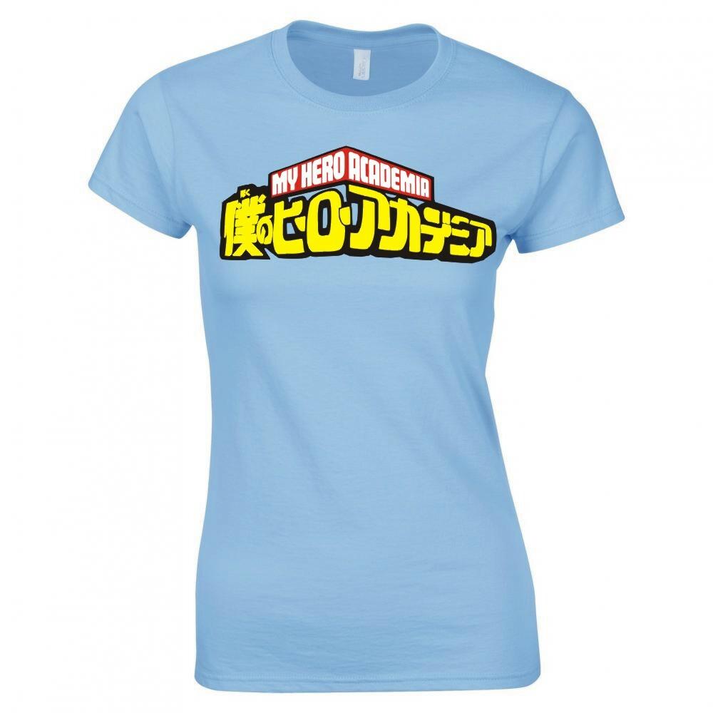 My Hero Academia Logo Ladies Skinny Fit Tshirt S
