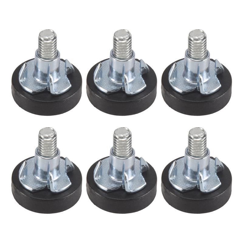 32 PCS M6 Thread Adjustable Furniture Levelers Screw In Chair Feet Adjustable Furniture Feet Leg Levelers Easy Install