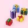 10PCS Ornaments Simulation Decoration Accessories Miniature Christmas Gift Box Resin Jewelry 1/12 Scale