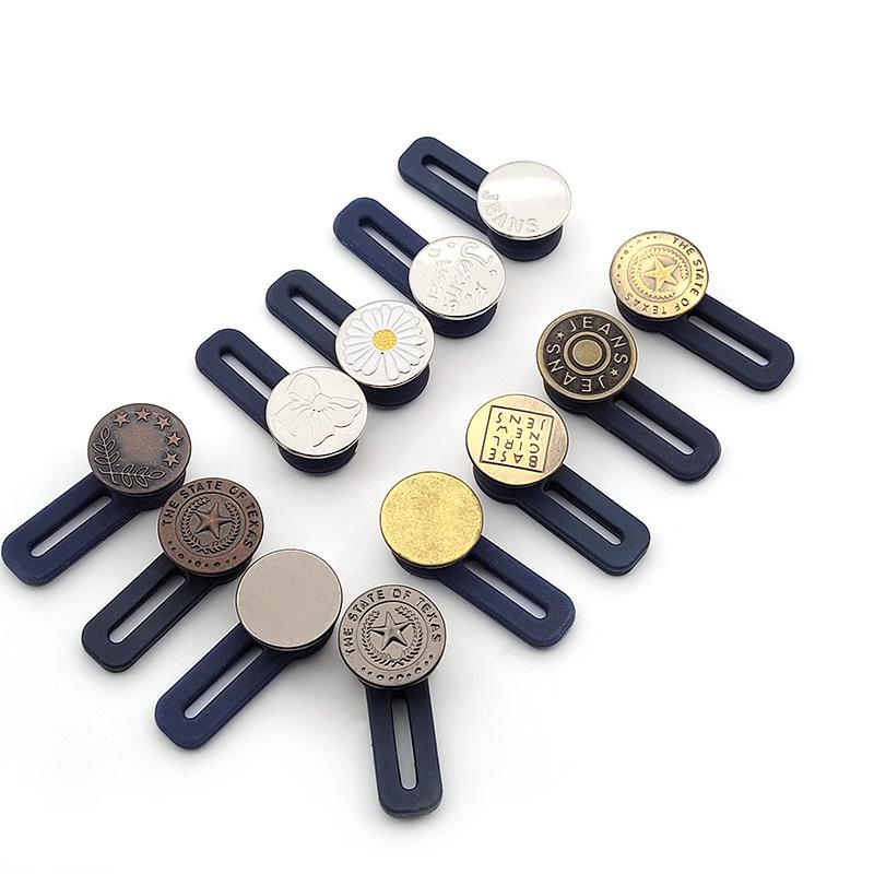 Adjustable Metal Waist Extension Buckle for Jeans