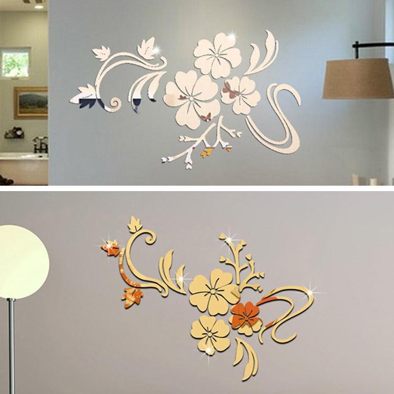 Lightweight Mirror Sticker Wall Acrylic Mural Decal Wardrobe Decoration