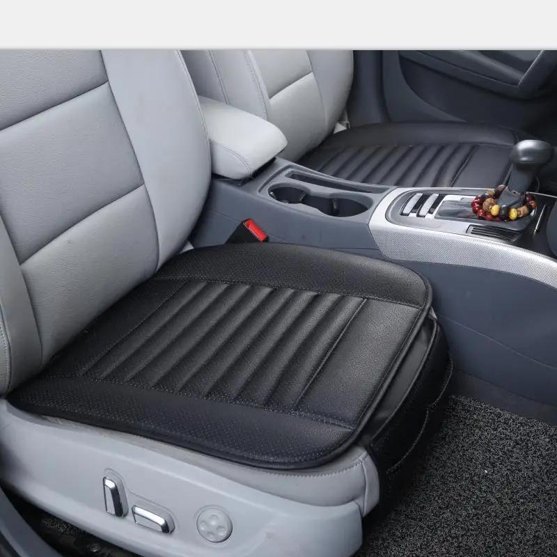 Breathable Car Seat Cushion Luxury Leather Commercial Vehicle Non-slip Support Pad Universal High Rebound Sponge Seat Cover
