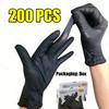Black Disposable Nitrile Gloves Latex & Powder Free for Tattooing Manicures Salon Cleaning Disposable Food Working Latex Glove