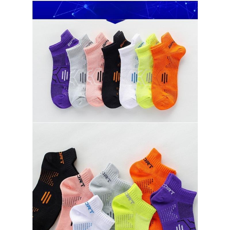 2 Pairs Ankle Women Running and Fitness Socks Moisture-Wicking and Breathable Crew Socks for Outdoor Sports