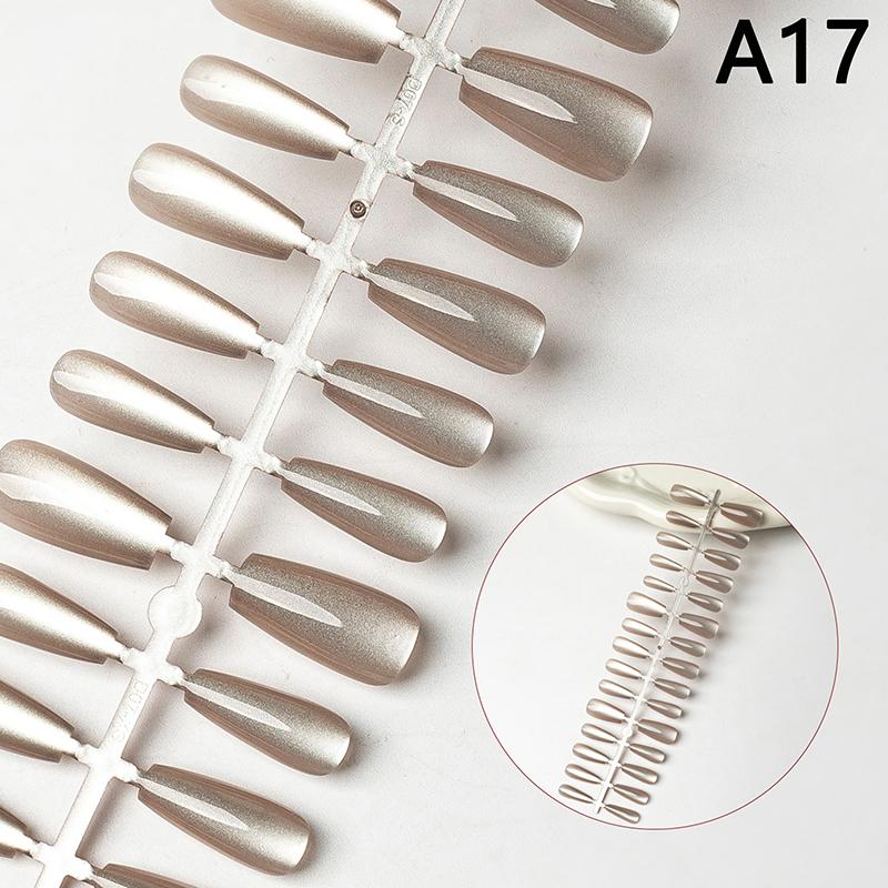 30Pcs Nails Handmade Gradient Cat'S Eye Press On Fake Nails Medium Short Nail Tips Popular Design Decoration Flower Full Cover