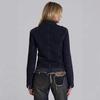 2026 New Arrival Women's Casual Blue Denim Jacket with Long Sleeves and Single-Breasted Design.