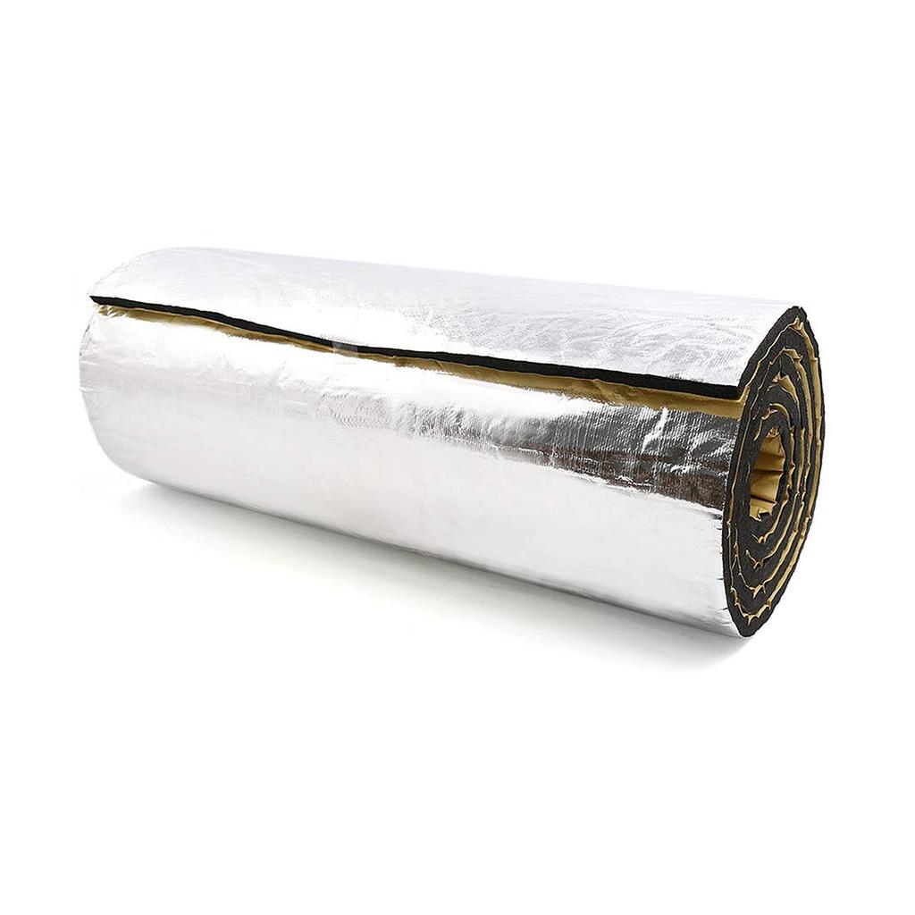 uxcell Insulation Mat for Heat Sound Soundproofing Glass Silver 10mm 200cm x 50cm Cars, Reflective, Absorbing, Soundproofing, Material, Fiber, Tone,