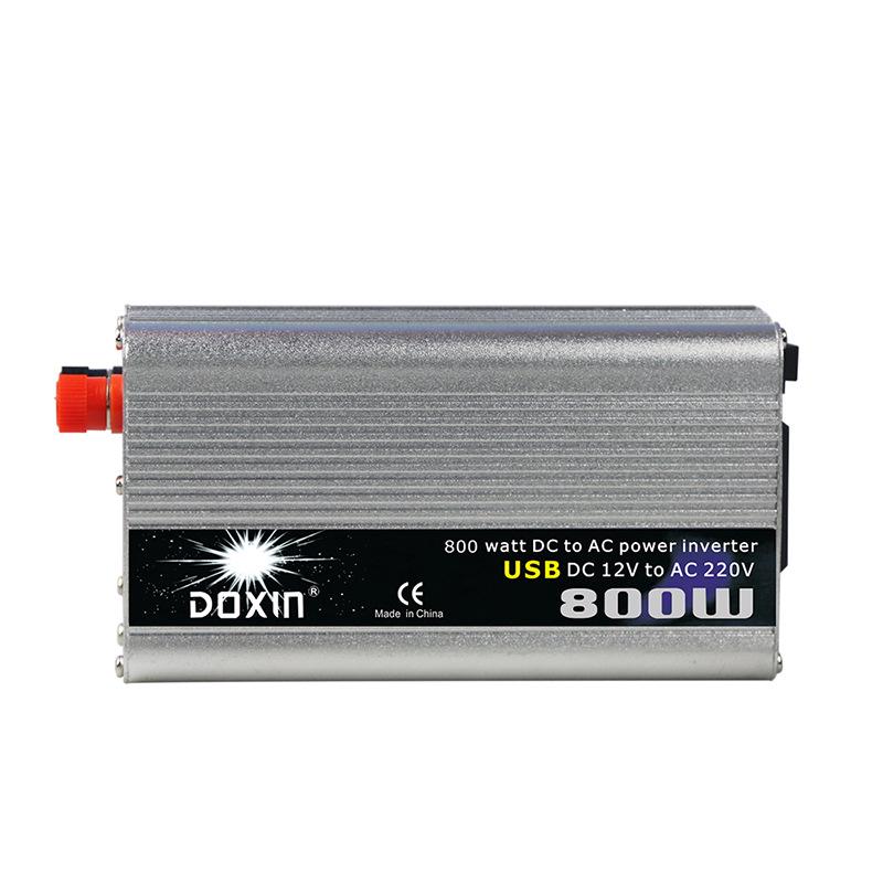 800W Car Inverter 12/24V to 110/220V Silver Power Converter