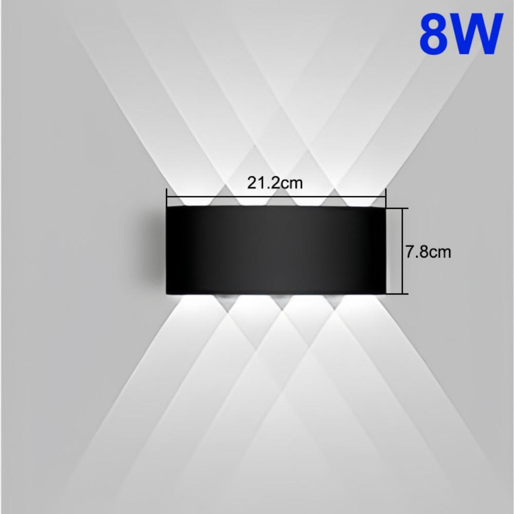 Warm/White/RGB Lights 6/8 LED Solar Light Up and Down Fence Solar Lamp  Decor