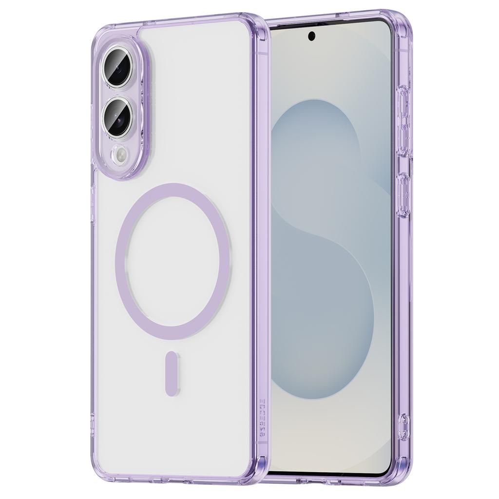 For Samsung Galaxy S25 Edge Phone Case, Magnetic Shockproof Transparent Cover for Samsung Galaxy S25 Edge