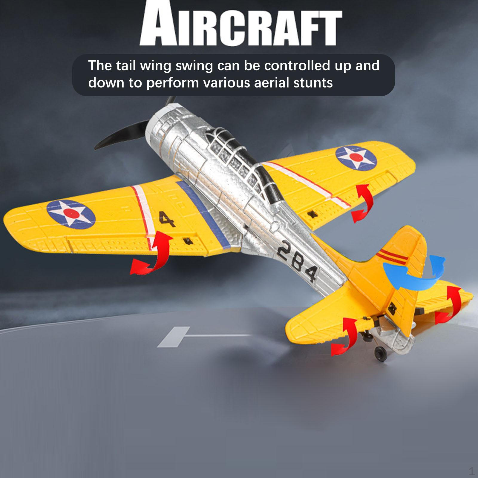 

4 Channel RC Airplane Foam Aircraft Toy Easy to Fly 6 Axis Gyro Remote Control Hobby for