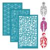 Reusable Silk Screen Stencils for Clay Jewelry Earrings, Texture Sheets for Clay