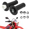 Motorcycle Lock-on Grips,7/8" 22mm Throttle Handle Grips Universal for KX KLX CRF YZ TTR WR DRZ SSR TW Dirt Pit Bike ATV Black