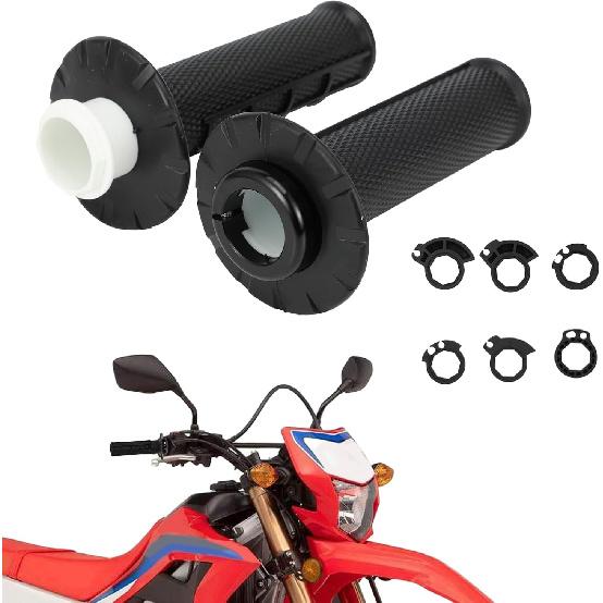 

Motorcycle Lock-on Grips,7/8 22mm Throttle Handle Grips Universal for KX KLX CRF YZ TTR WR DRZ SSR TW Dirt Pit Bike ATV Black чёрный